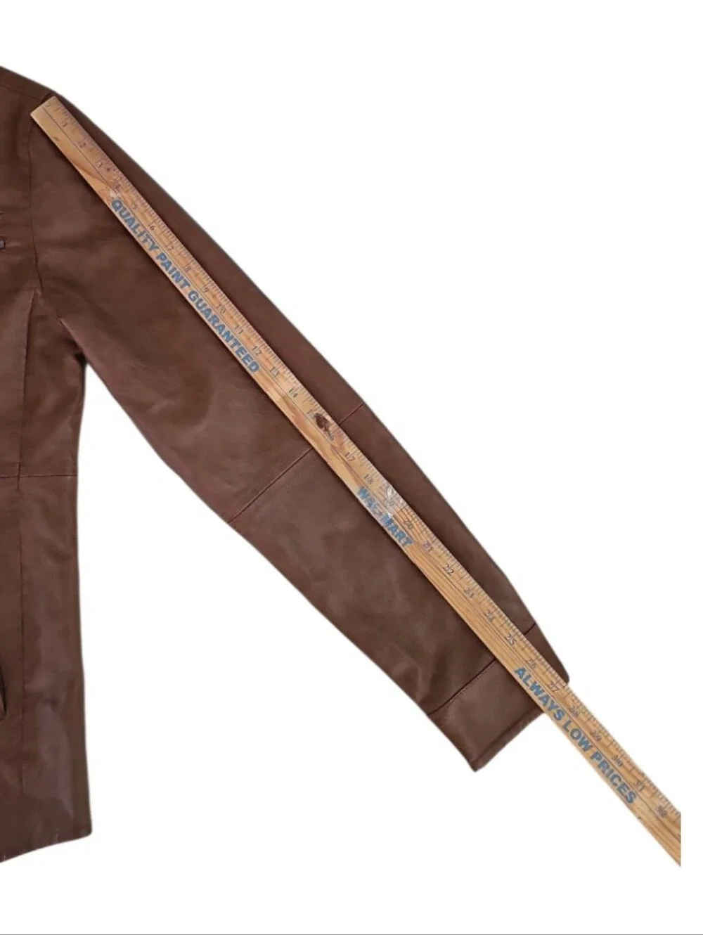 Fried Denim Faux Leather Jacket Men’s L Brown Moto Trucker Shirt Jacket Soft